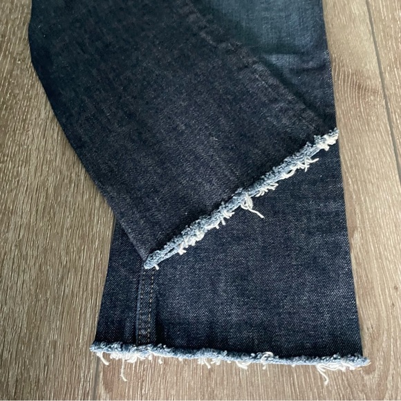 Everlane High Rise Kick Crop Raw Hem Jeans Size 25 - Picture 5 of 9